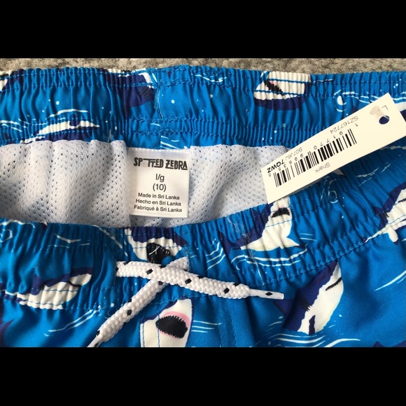 Brand New Spotted zebra boys size 10 swim trunks - Picture 3 of 3